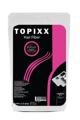 Topixx Hair Fiber 100 Gr. Saç Tozu Koyu Kahve/Dark Brown Ekonomik Boy