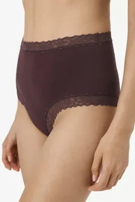 Penti Kahverengi Rahat Pamuklu Yüksek Bel Slip Külot