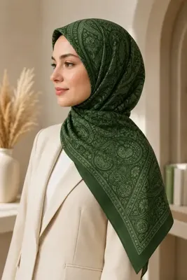 MİRSOY SCARF Mirayze Desen Kaymaz Soft İpekimsi Şal