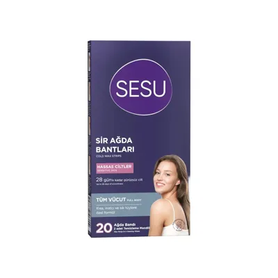 Sesu Vücut Ağda Bandı Hassas Ciltler 20'li