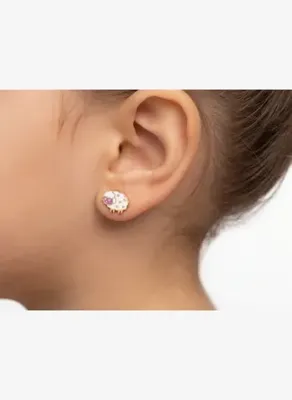 Safir Mücevher Çocuk Mineli Kuzu İğneli Küpe