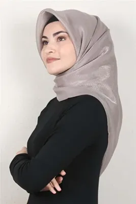 PİRAMİT Simli Eşarp 4009-9 Kül