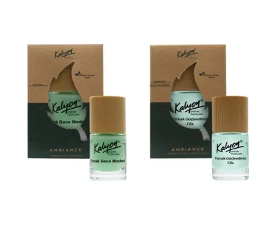 Kalyon Bitkisel Tırnak Cila 11 Ml+Tırnak Gece Maskesi 11 Ml