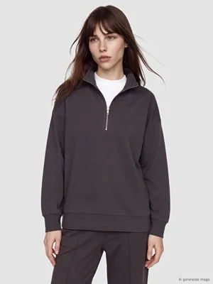 LCW Comfort Dik Yaka Soft Touch Kadın Sweatshirt