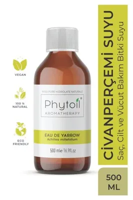 phytoil Civan Perçemi Suyu - Saç, Cilt Ve Vücut Bakım Bitki Suyu- Eau De Yarrow 500 Ml