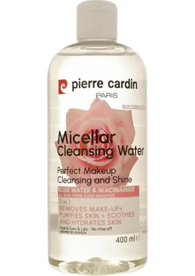 Pierre Cardin Gently Cleansing Micellar Water With Rose Water & Niacinamide-Makyaj Temizleme Suyu