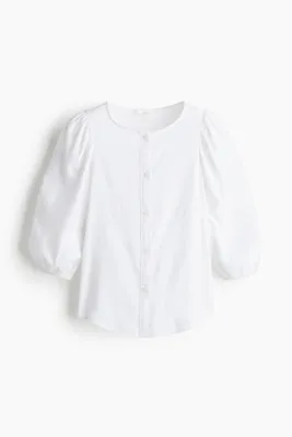H&M Keten Karışımlı Bluz