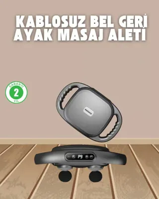 Lisinya Şarjlı 6 Başlıklı Masaj Tabancası 2000 mAh Sessiz Güçlü Motor - Lisinya