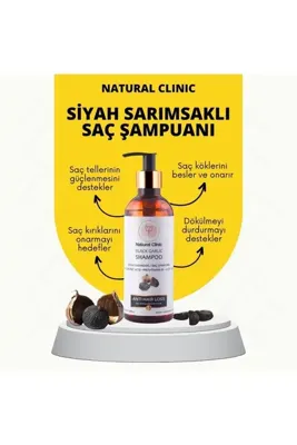 NATURAL CLİNİC Siyah Sarımsaklı Saç Şampuanı 350 ml