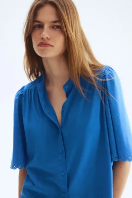 H&M Pamuk Karışımlı Bluz