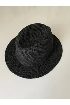 Petek Collection Hasır Fötr Unisex Panama Şapka 58 cm
