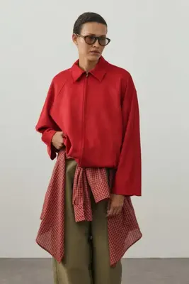 Fahhar Soft Bomber Ceket Kırmızı