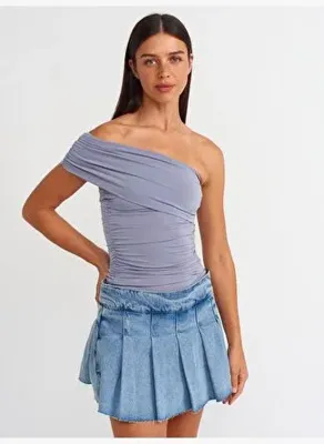 Dilvin 31090 Asimetrik Bluz