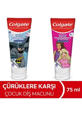 Barbie Batman Çocuk Diş Macunu 75 ml (Asortili)