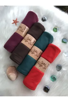 Naciye Sultan Penye Şal 4'lü Set (VİŞNE - ACI KAHVE - ZÜMRÜT - KIRMIZI)