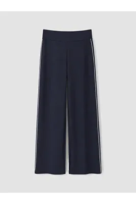 LC Waikiki TexX Store Kalitesi LCW Modest Lacivert İnterlok Düz Standart & Regular Kadın Eşofman Altı