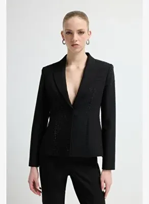 adL Taş Detaylı Blazer Ceket