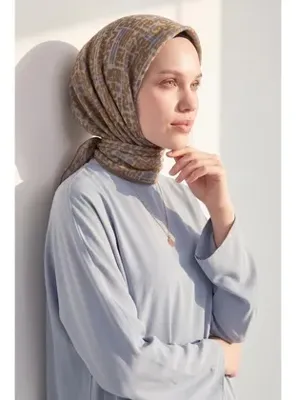 Silk Home Soft Eşarp Soyut Olive