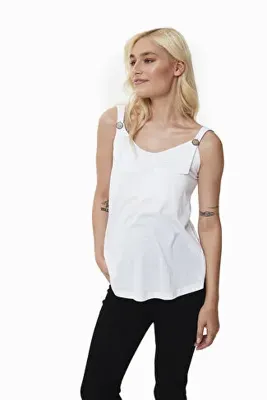 Style The Bump Emery Düğme Detaylı Hamile Atlet