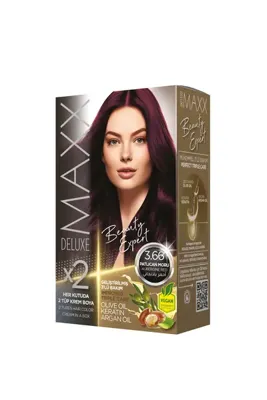 MAXX DELUXE Beauty Expert Set Saç Boyası 3.66 Patlıcan Moru