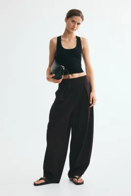 H&M Pileli Barrel Paça Pantolon