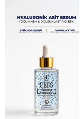 cefs Hyaluronik Asit Ampul Nemlendirici & Canlandırıcı Gözenek Sıkılaştırıcı Yoğun Nem Bomba Serumu 50 ml
