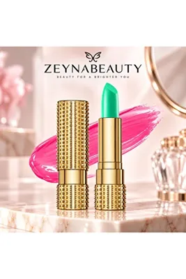 Zeyna Beauty Sihirli Ruj & 24 Saat Kalıcı Renk Değiştiren Ruj