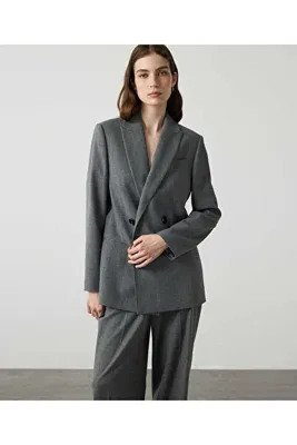 MISS IPEKYOL Çizgili kruvaze blazer