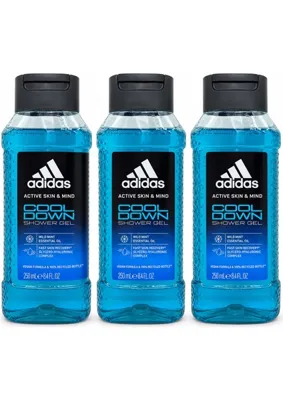 adidas Active Skin & Mind Cool Down Duş Jeli 250 ml - Ferahlatıcı Bakım X 3 Adet