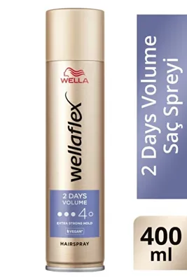 WELLA flex 2 Days Volume 2 Gün Boyunca Hacim Veren Saç Spreyi Extra Strong Hold 400 ML - 4/5 Hold
