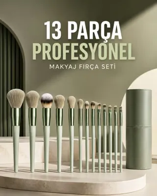 Profesyonel Makyaj Fırça Seti 13 Parça Yumuşak Kıllı Fırça Seti Far Fırças