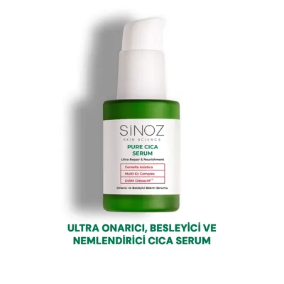 Sinoz Pure Cica Ultra Onarıcı ve Besleyici Yüz Bakım Serumu 30 ml