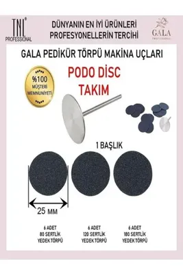TNL Pododisk Uç Takımı Pedikür Ponza Disk Yedek Uç Freze Makina Uçları