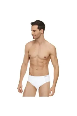 Tutku Erkek Beyaz Renk 3 Adet Kemerli Slip Külot