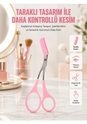 Sultan Store Mini Taraklı Kaş Düzeltici – Hassas Şekillendirme ve Taşınabilir Tasarım