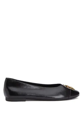 Tory Burch Siyah Deri Babet