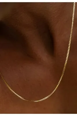 Ricco Jewellery 14 K Gold Kaplama 925 Ayar Gümüş Old Money Küp Zincir