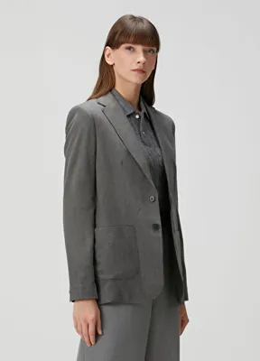 Polo Ralph Lauren Koyu Gri Yün Blazer
