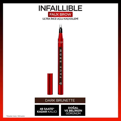L'Oréal Paris Infaillible Faux Brow Ultra İnce Uçlu Kaş Kalemi Light Brunette