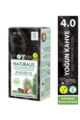 NEVA NATURALIS 4.0 YOĞUN KAHVE Amonyaksız Kalıcı Krem Saç Boyası Seti (VEGAN)