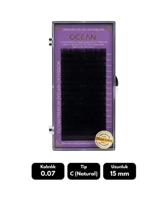 Ocean 0.07c Natural Kıvrım Mix Soft Eyelash Doğal İpek Kirpik 16'lı