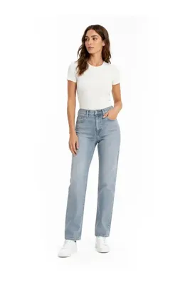 Levi's 724 HIGH RISE STRAIGHT TK SLIPPED IN COOL KADIN MAVİ JEAN KOT PANTOLON A7744-0016
