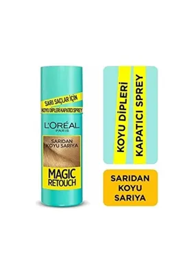 Myg Plus L'oréal Paris Magic Retouch Beyaz Dipleri Kapatıcı Sprey - Sarıdan Koyu Sarıya, 75 ml