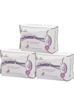 Tiens Airiz Hijyenik Kadın Pedi 10 Adet Gündüz Kullanımı 3 Paket 10X3 6910181210775