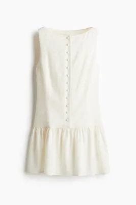 H&M Keten Karışımlı Elbise