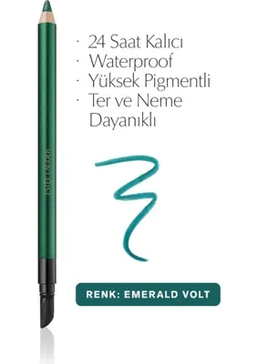 Estée Lauder Estee Lauder Göz Kalemi - Double Wear 24 Saat Kalıcı Suya Dayanıklı Waterproof Jel Göz Kalemi -08 EMERALD VOLT
