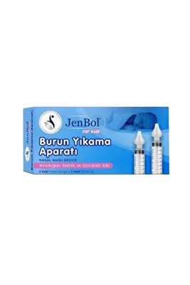 Jenbol ÇOCUK BEBEK BURUN YIKAMA APARATI 2 ADET NAZAL ŞIRINGA 2 ADET SİLİKON UÇ
