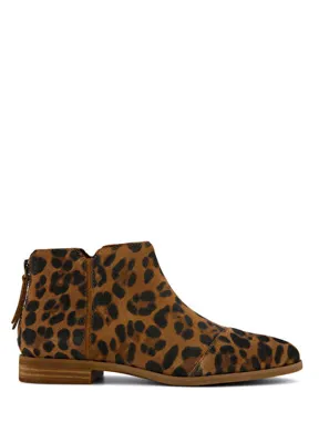 Toms Rylie Ankle Leopar Desenli Süet Kadın Bot
