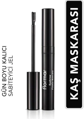 Flormar Renk ve Şekil Sabitleyici Kaş Maskarası 001 Şeffaf Uzun Süre Kalıcı Etkiyle