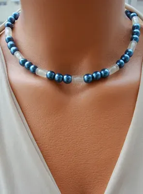Artbutika İNCİ KOLYE- Çok Renkli - Artbutika